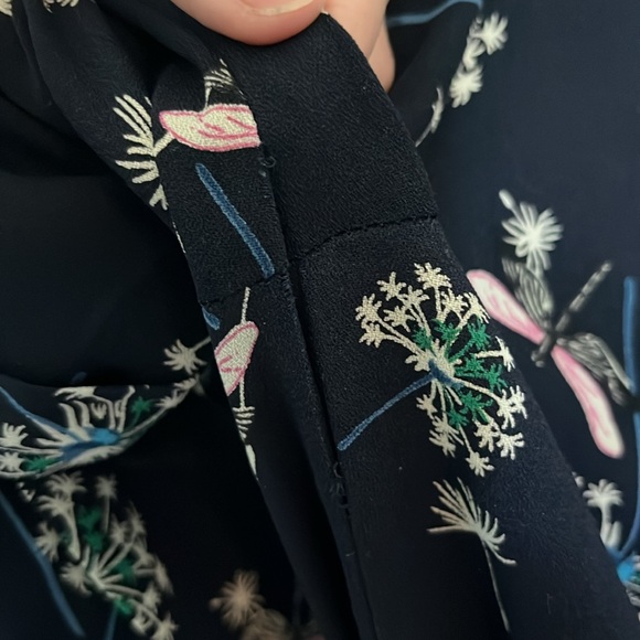 Small, navy romper with dragonfly and dandelion pattern by Collective Concept - Picture 7 of 8